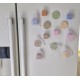 Diffuseur Magnet de frigo forme savon Marseille cube bleu autonome et aimanté