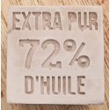 Diffuseur Magnet de Frigo aimanté : Forme Savon cube Marseille couleur Taupe