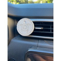 Diffuseur voiture rond diam 55 mm ép 6 mmm motif ARBRE DE VIE