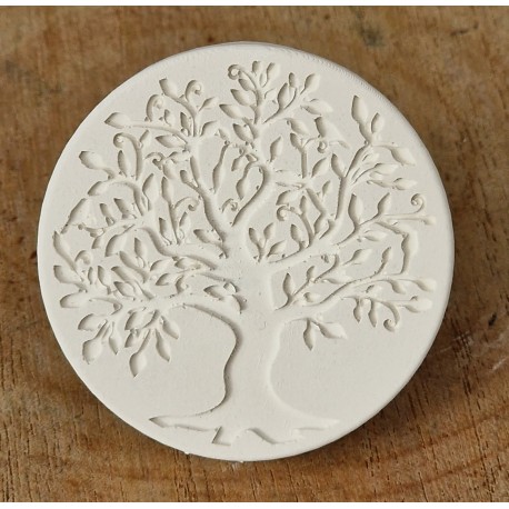 Diffuseur voiture rond diam 55 mm ép 6 mmm motif ARBRE DE VIE