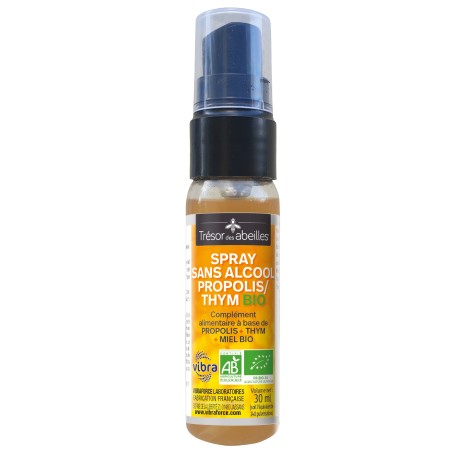 Spray buccal Propolis Bio* sans alcool