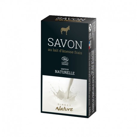 Savon au lait frais d'ânesse BIO - Nature