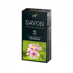 Savon au lait frais d'ânesse BIO - Géranium 100G