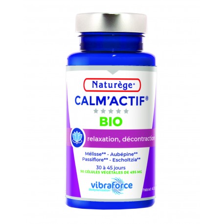 Calm'Actif BIO 90 Gélules - NATUREGE