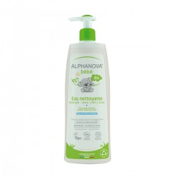 Eau nettoyante sans rinçage - ALPHANOVA BÉBÉ - 500ML