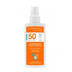 Lait solaire spray Kids BIO Indice 50 – ALPHANOVA SUN