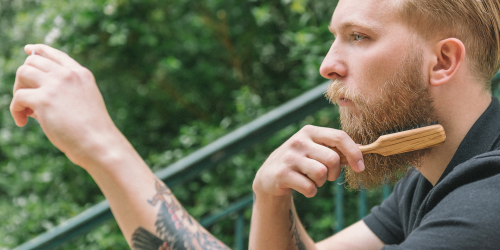 CA VA BARBER Brosse en nylon ou sanglier en bois d'olivier pour la barbe 